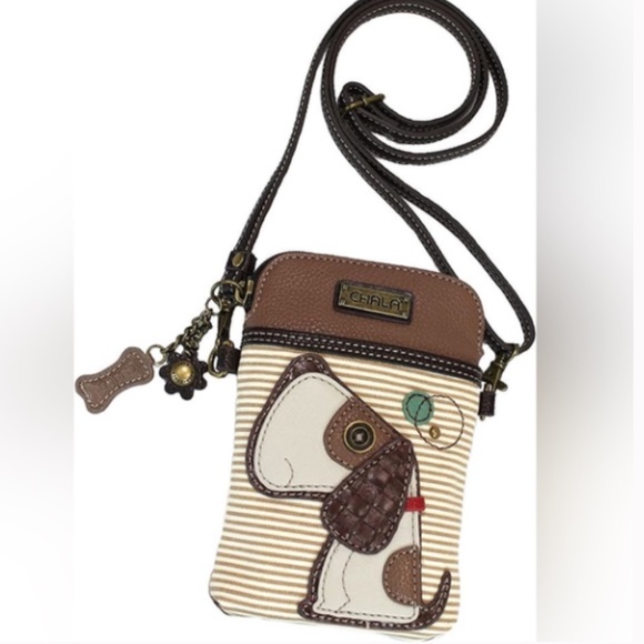Chala Bags Chala Beagle Basset Hound Puppy Dog Cell Phone Purse